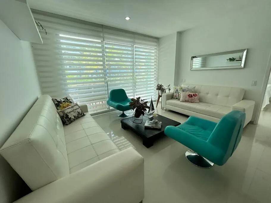 Beachfront Bliss-2Br Haven Steps From Sandy Shores Cartagena 0*,  Colombia